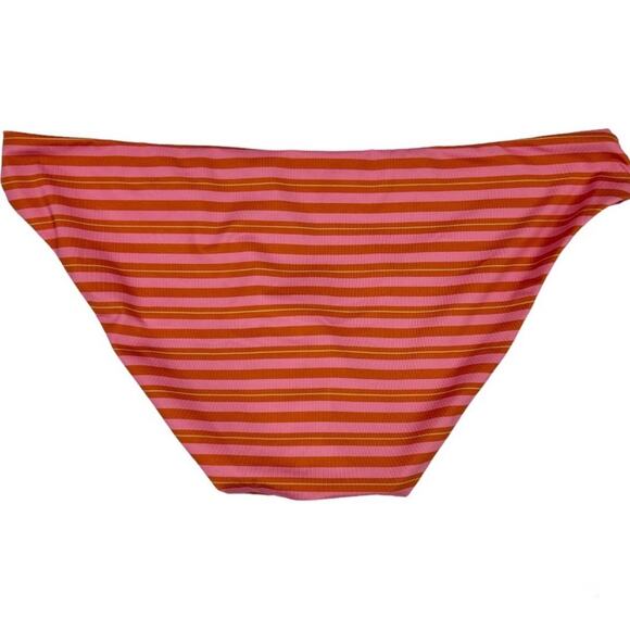 Patagonia Womens Sunamee Bikini Bottom Pink and Orange Stripe NWT - Picture 2 of 9